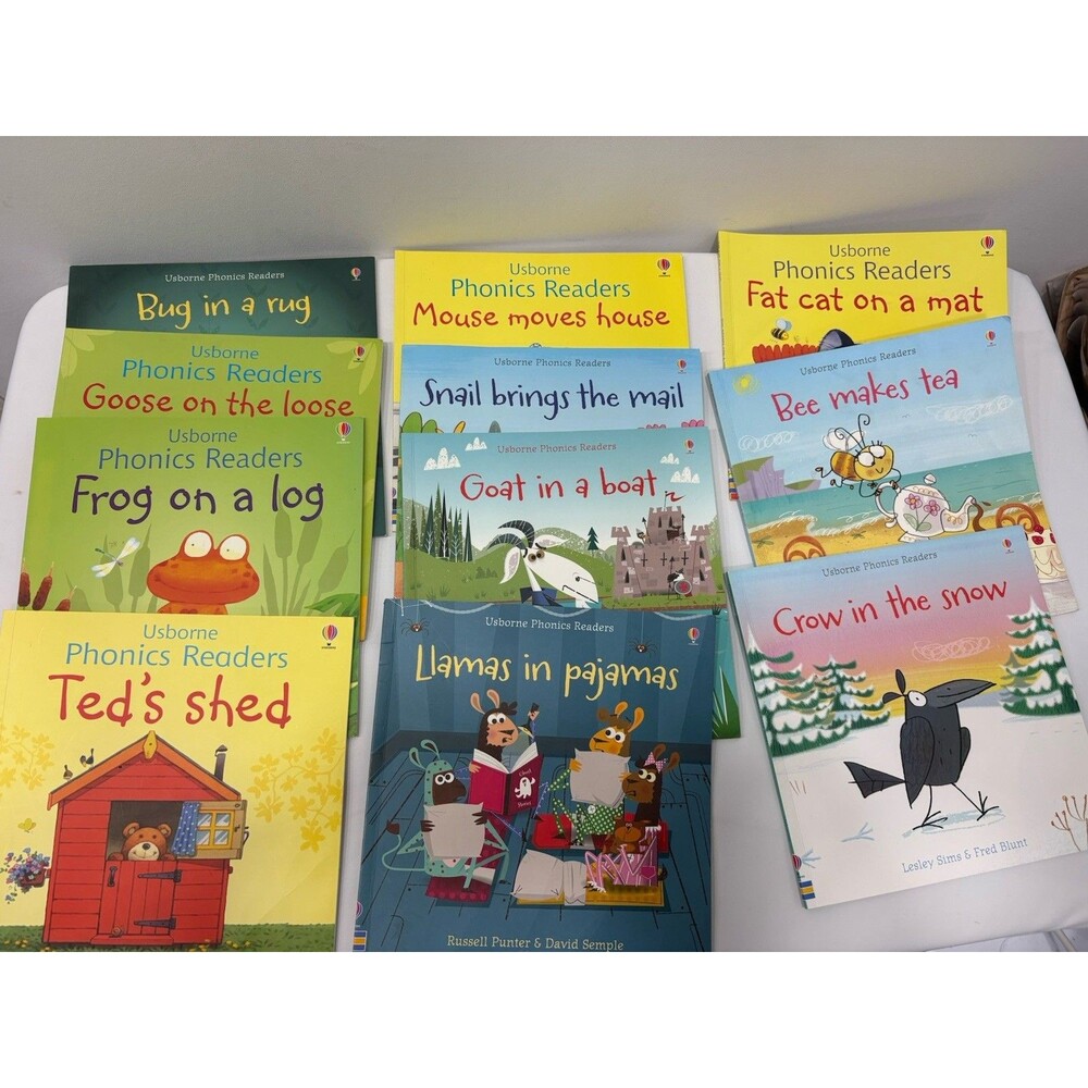 Lot 11 Usborne Phonics Readers Set Learning to Read Beginner Little Children